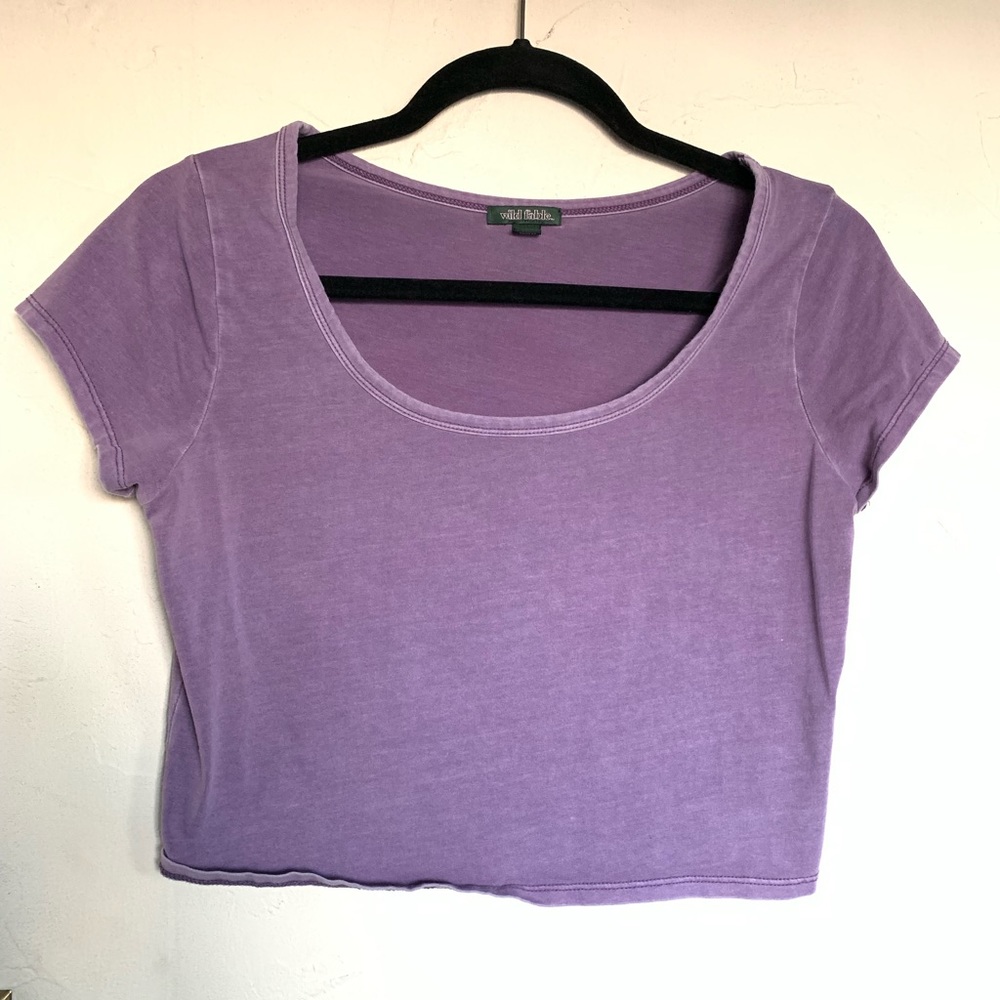 Lavender Crop Top